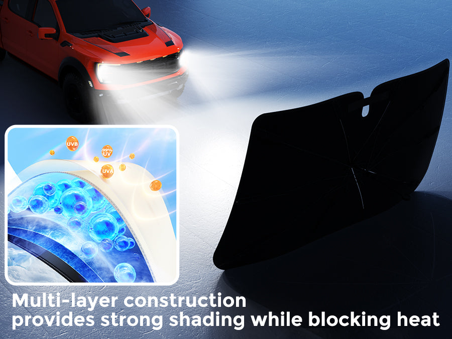 Windshield Sun Shades Multi-layer Construction