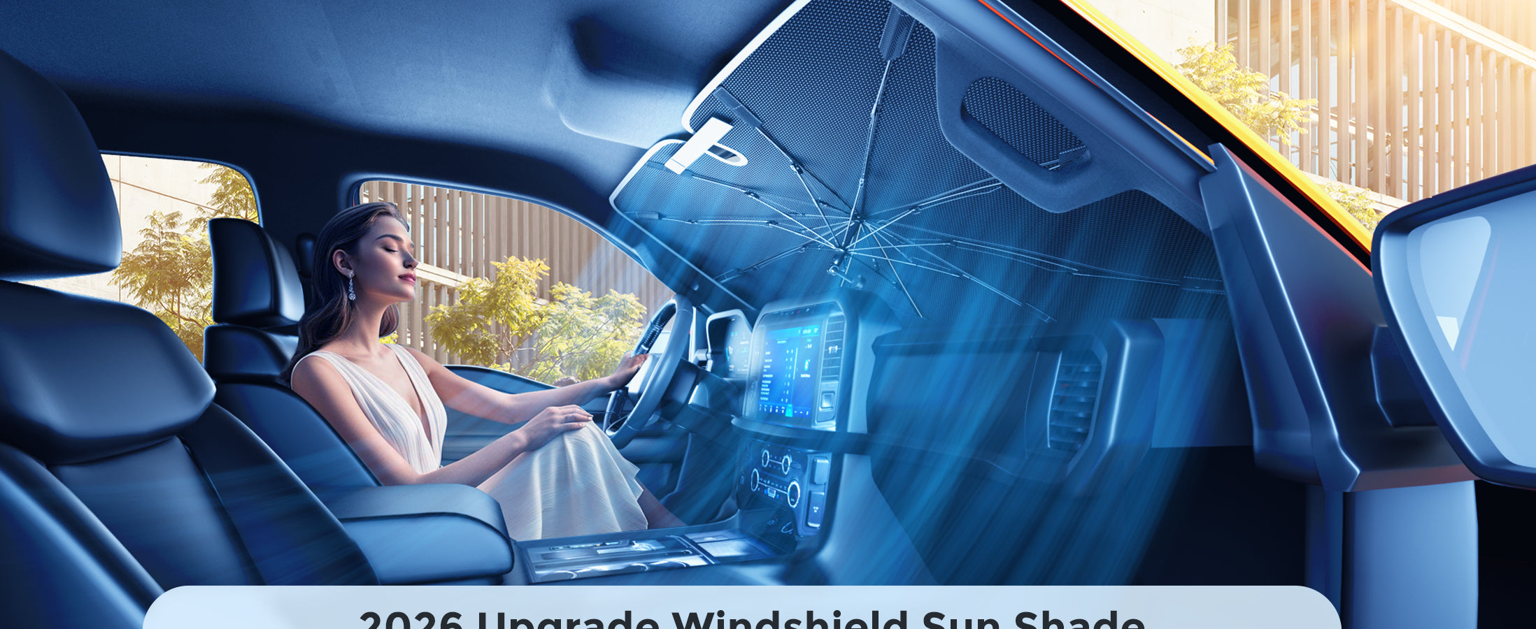2015-2026 Ford F-series Windshield Sun Shades Umbrella