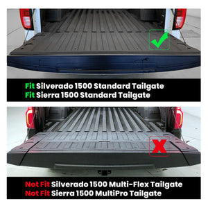Fit for 2019-2026 Chevrolet Silverado 1500 Truck Bed Mat or Tailgate Mat, Not for 2019 Silverado LD