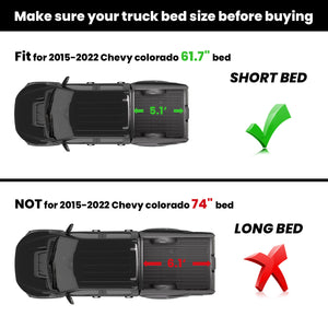 Fit for 2015-2022 Chevrolet Colorado Heavy Duty 61.7"(5.1FT) Short Bed Mat
