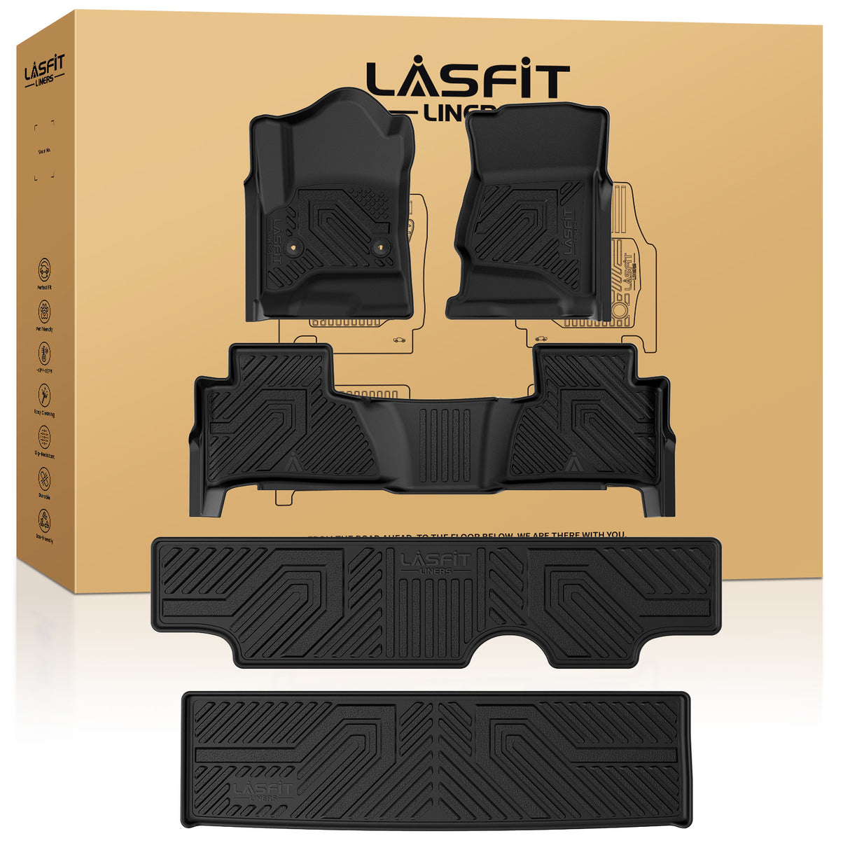 Fit for 2015-2020 GMC Yukon Floor Mats / Cargo Mat