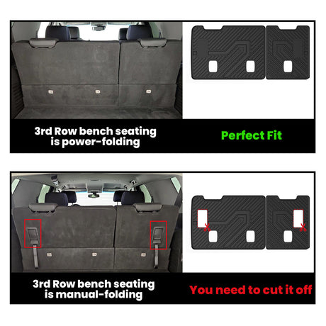 Fit for 2015-2020 Chevrolet Tahoe 7/8 Seats Floor Mats & Seatback & Cargo Mat