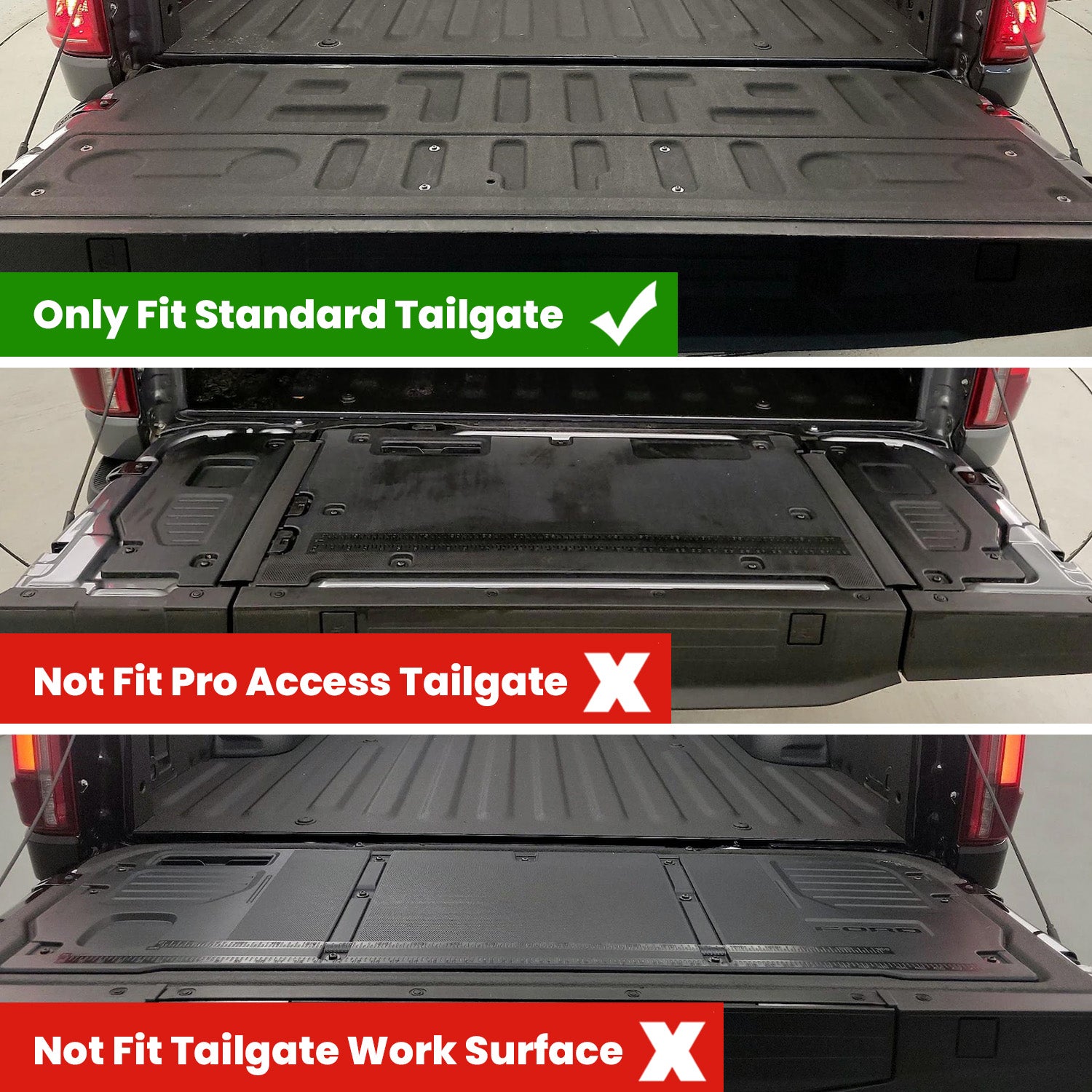 Lasfit Tailgate Mat for 2021–2026 Ford F-150 & 2022–2026 Lightning