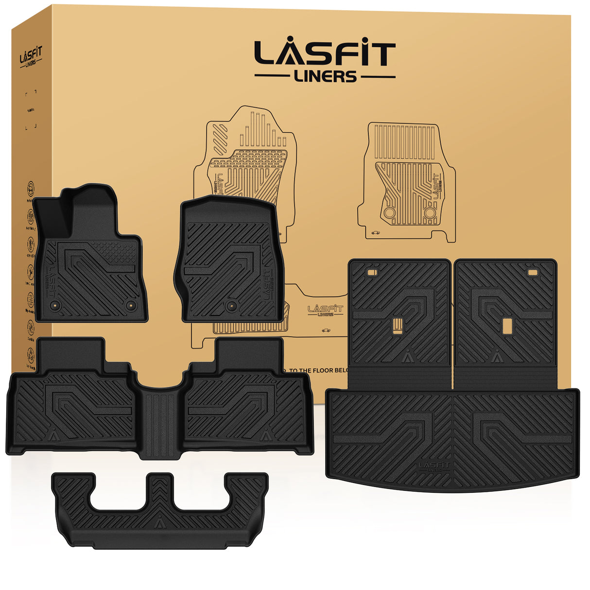Fit for 2020-2025 Ford Explorer Floor Mats & Seatback & Cargo Mats
