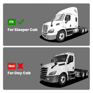 Fit for 2018-2027 Freightliner Cascadia Floor Mats, Fit Without Transmission Shifter, Only Fit Sleeper Cab