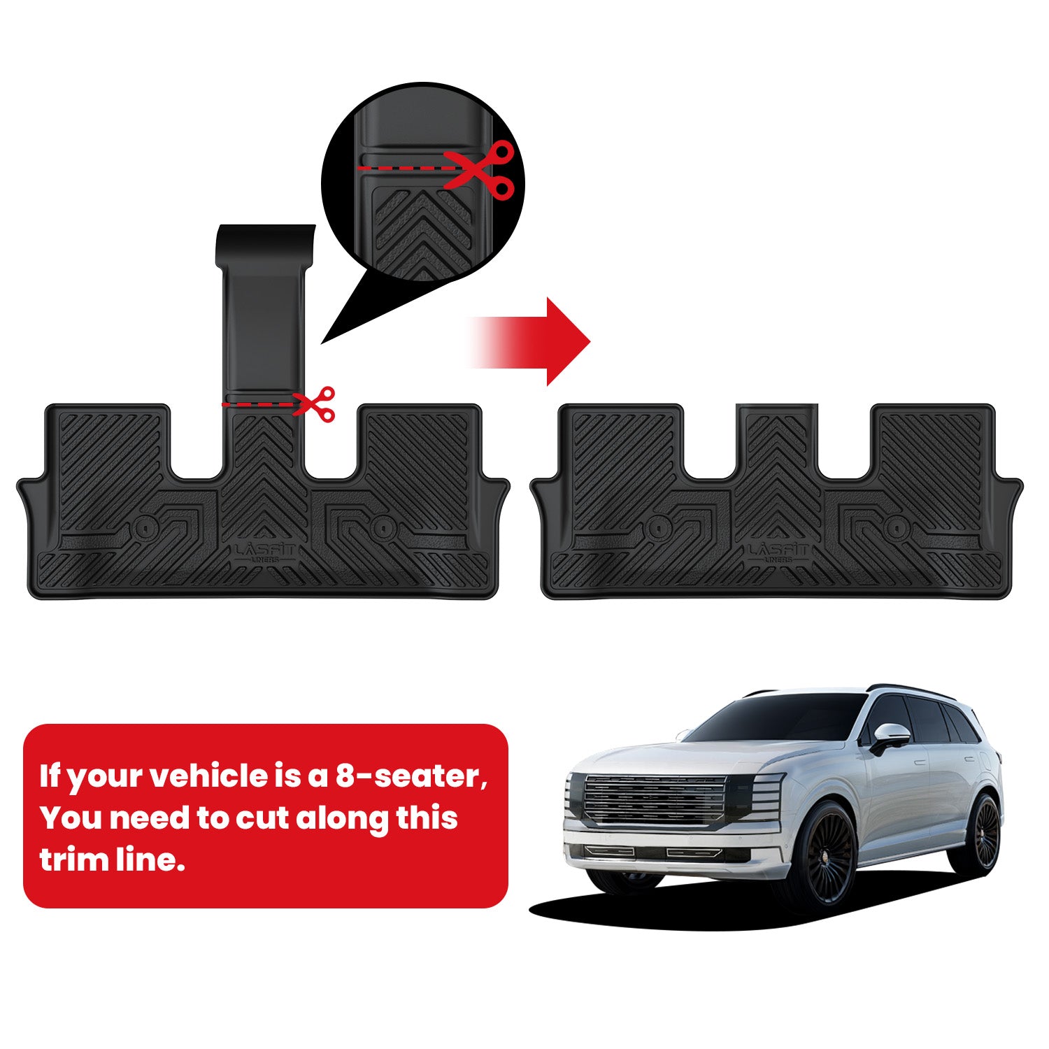 Lasfit 2026 Hyundai Palisade Floor Mats or Seatback & Cargo Mat