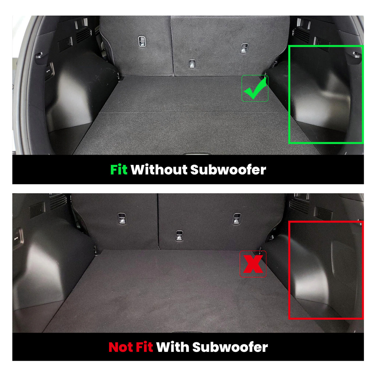 Fit for 2022-2025 Hyundai Tucson Floor Mats & Cargo Mat, For Without Subwoofer Only