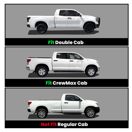 Fit for 2007-2011 Toyota Tundra Floor Mats, Fit Double Cab or CrewMax Cab Not Fit Regular Cab