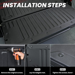 Fit for 2024-2026 Toyota Tacoma 5FT or 6FT Heavy Duty Truck Bed Mat or Tailgate Mat