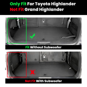 Fit for 2020-2026 Toyota Highlander Hybrid Floor Mats or Seatback & Cargo Mat