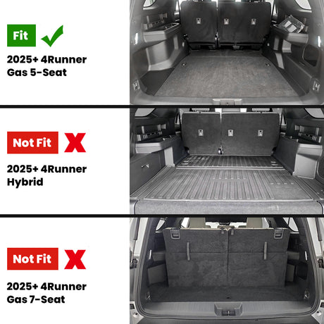 Fit for 2025-2026 Toyota 4Runner Floor Mats or Seatback Mat or Cargo Mat
