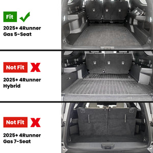 Fit for 2025-2026 Toyota 4Runner Floor Mats or Seatback Mat or Cargo Mat