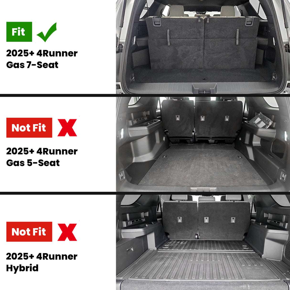 Fit for 2025-2026 Toyota 4Runner Floor Mats or Seatback Mat or Cargo Mat