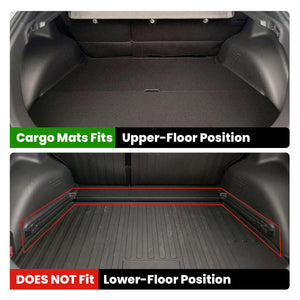 Fit for 2026 Subaru Uncharted Floor Mats & Seatback & Cargo Mats, Cargo Mat Fit in Upper Position