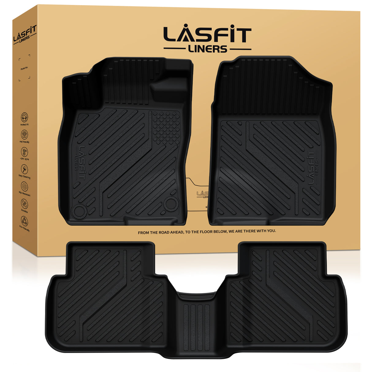 2023-2025 Acura Integra Custom Floor Mats TPE Material 1st & 2nd Row