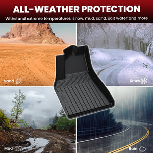 All-weather 2023-2025 Tesla Cybertruck Floor & Frunk & Trunk Well & Bed Mats