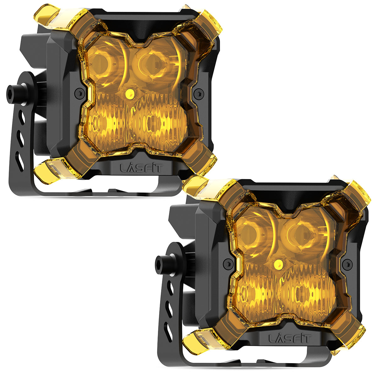 amber combo beam 3 inch pod lights falcon series