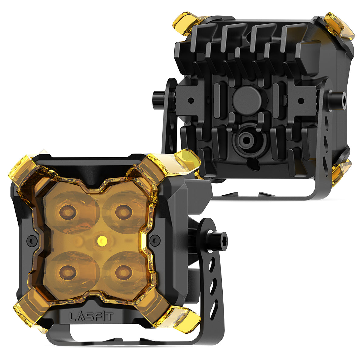 amber fog beam 3 inch led pod lights