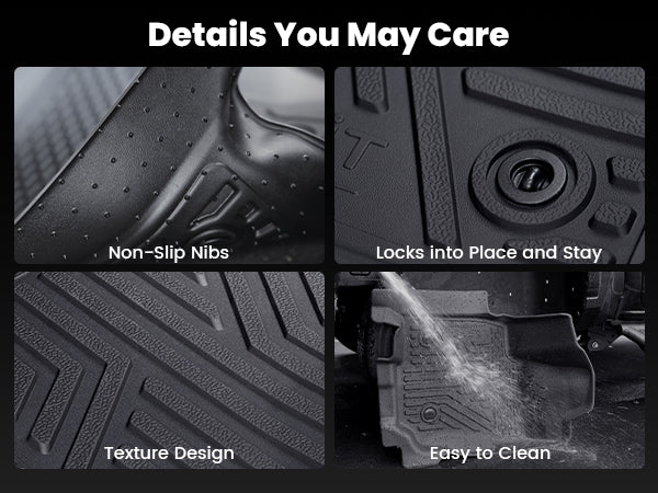 Anti-slip Features with 2025-2026 Toyota 4Runner floor mats