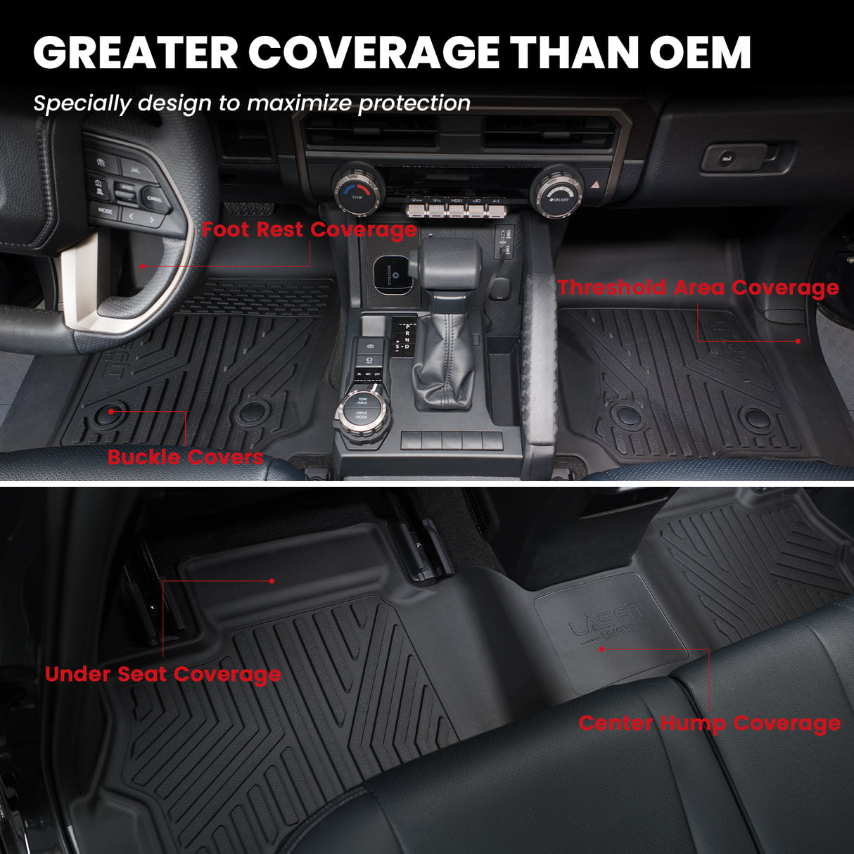 Better Coverage Floor Mats & Seatback & Cargo Mat for 2025 Toyota 4Runner 
