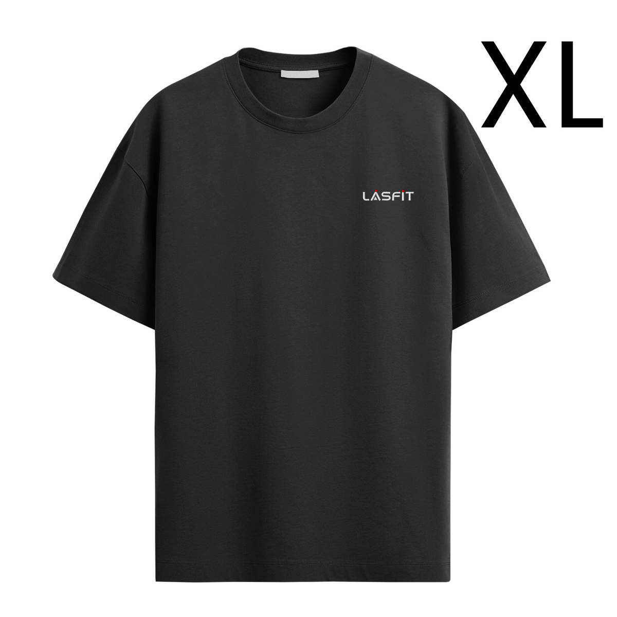 Lasfit Black Round Neck T-shirt Limited on 10th Anniversary