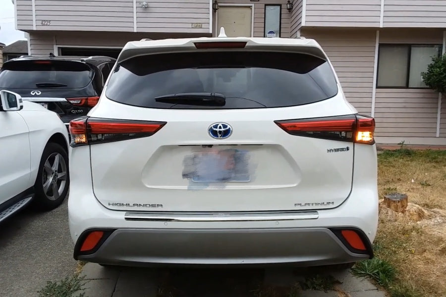 Lasfit led rear turn signal lights vs halogen 2022 toyota highlander