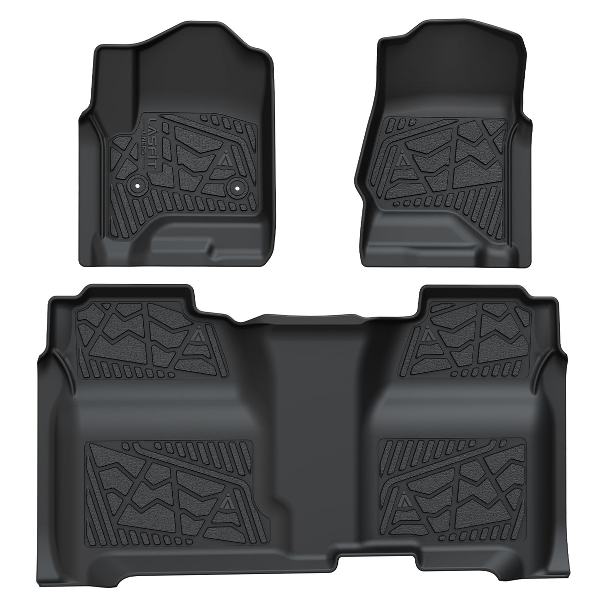 Fit for 2014-2018 Chevrolet Silverado 1500 Floor Mats, Fit Crew Cab & Carpet Floor & 1st Row Bucket Seating Only