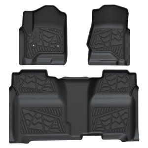 Fit for 2014-2018 Chevrolet Silverado 1500 Floor Mats, Fit Crew Cab & Carpet Floor & 1st Row Bucket Seating Only