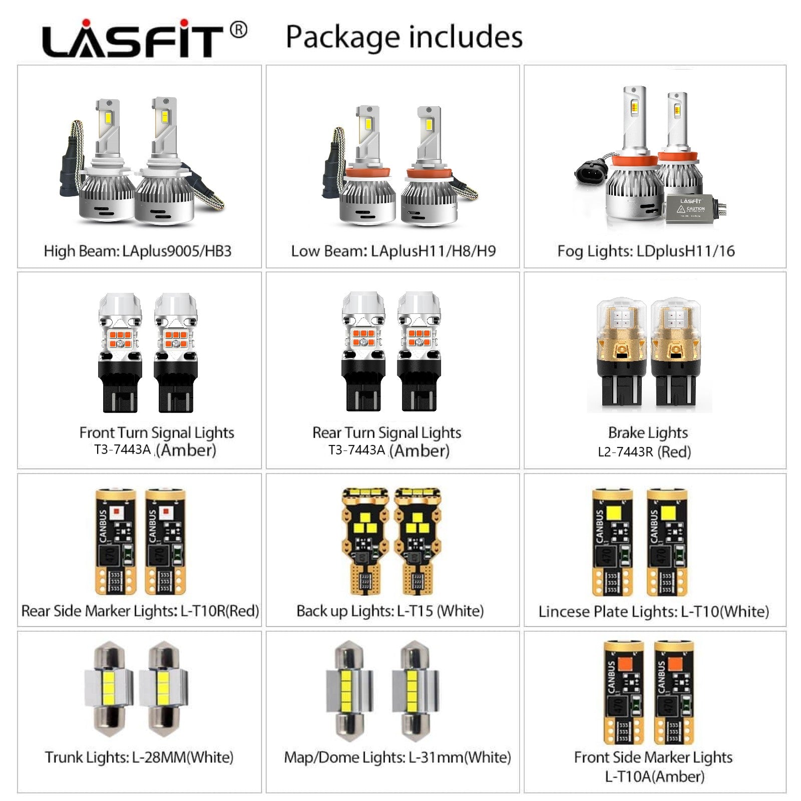 2016-2017 Subaru Crosstrek LED Light Bulbs｜Lasfit