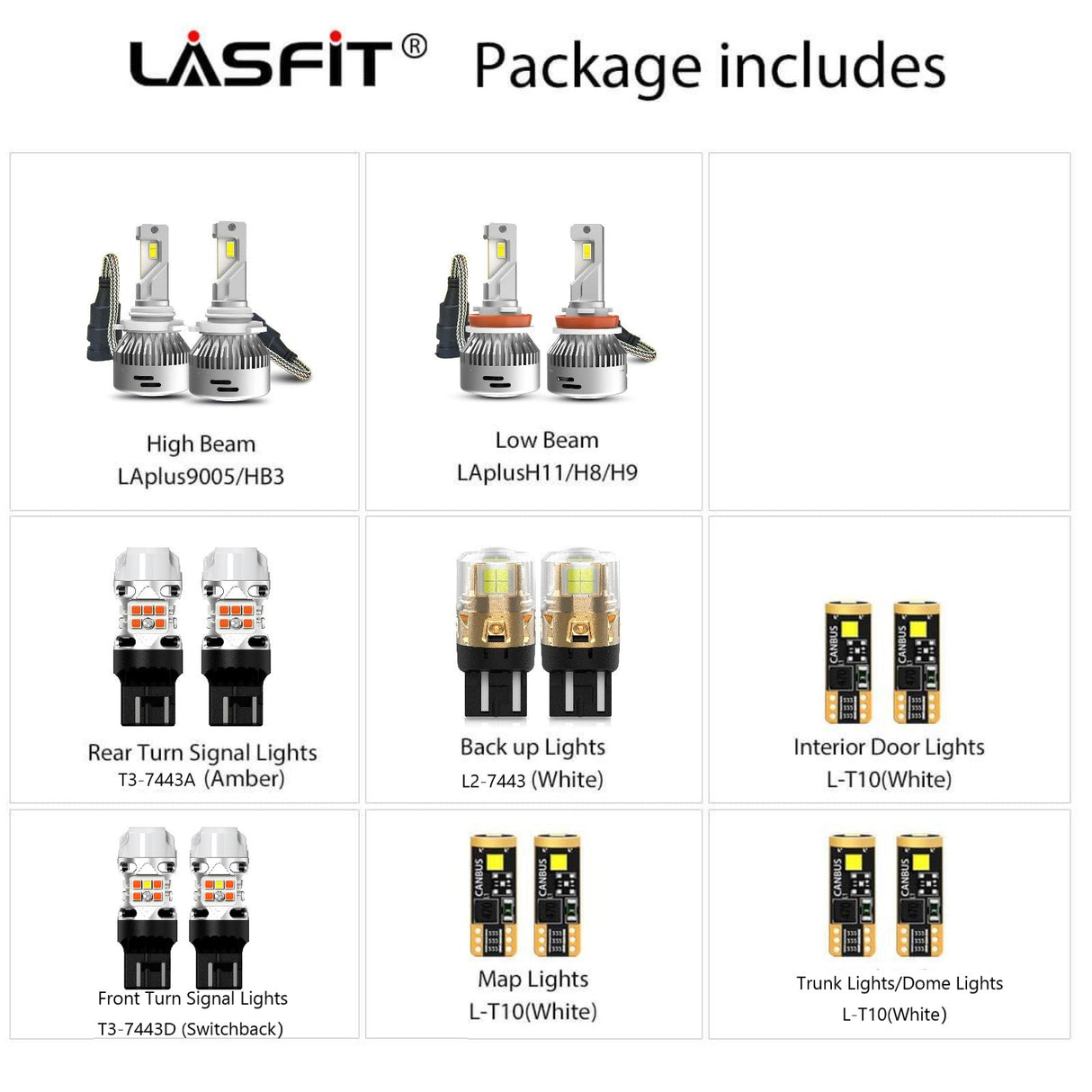 Fit for 2016-2018 Honda Pilot LED Bulbs Upgrade | Tested and Verified