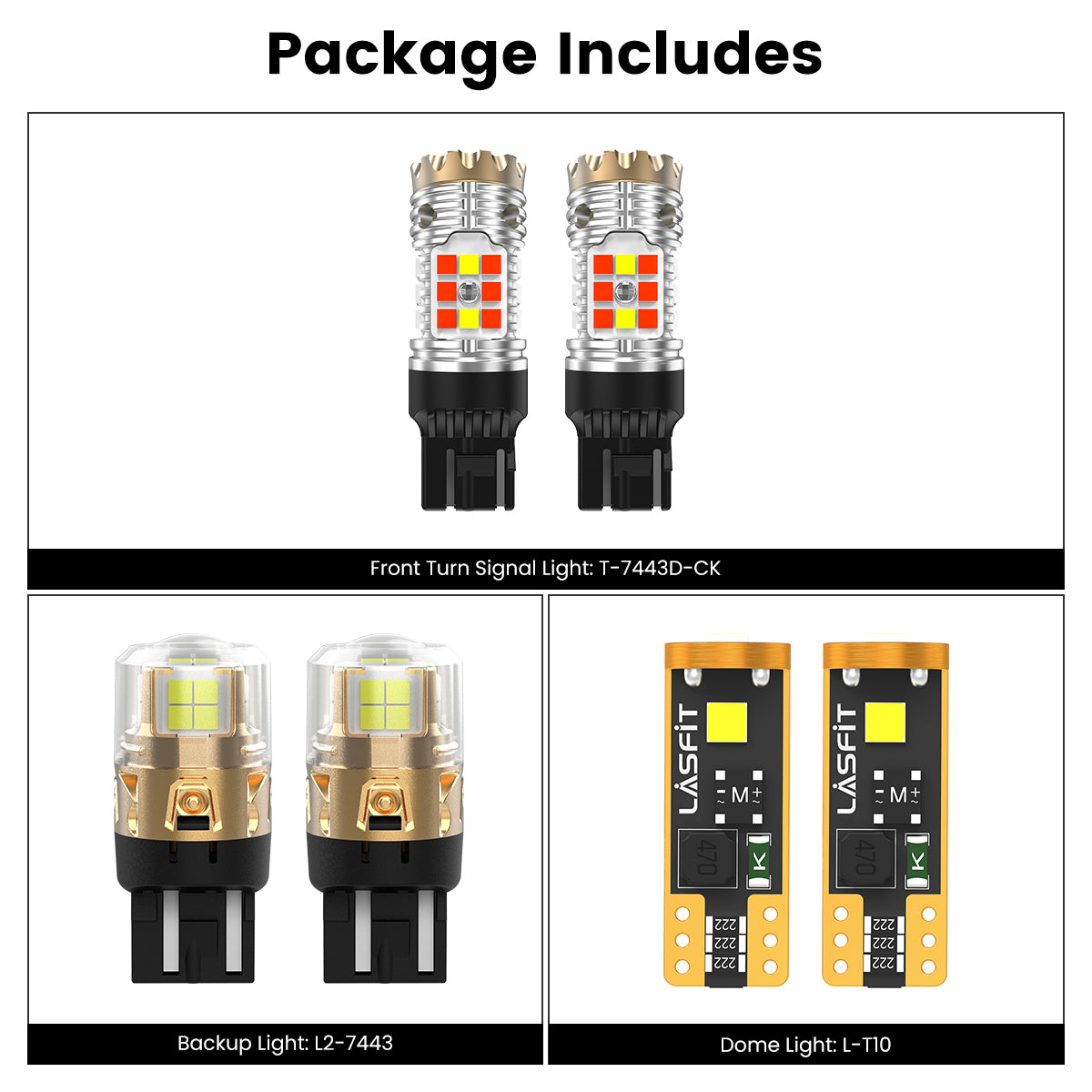 Fit for 2018-2025 Jeep Wrangler The Brightest LED Bulbs | Complete Lighting Upgrade Plan