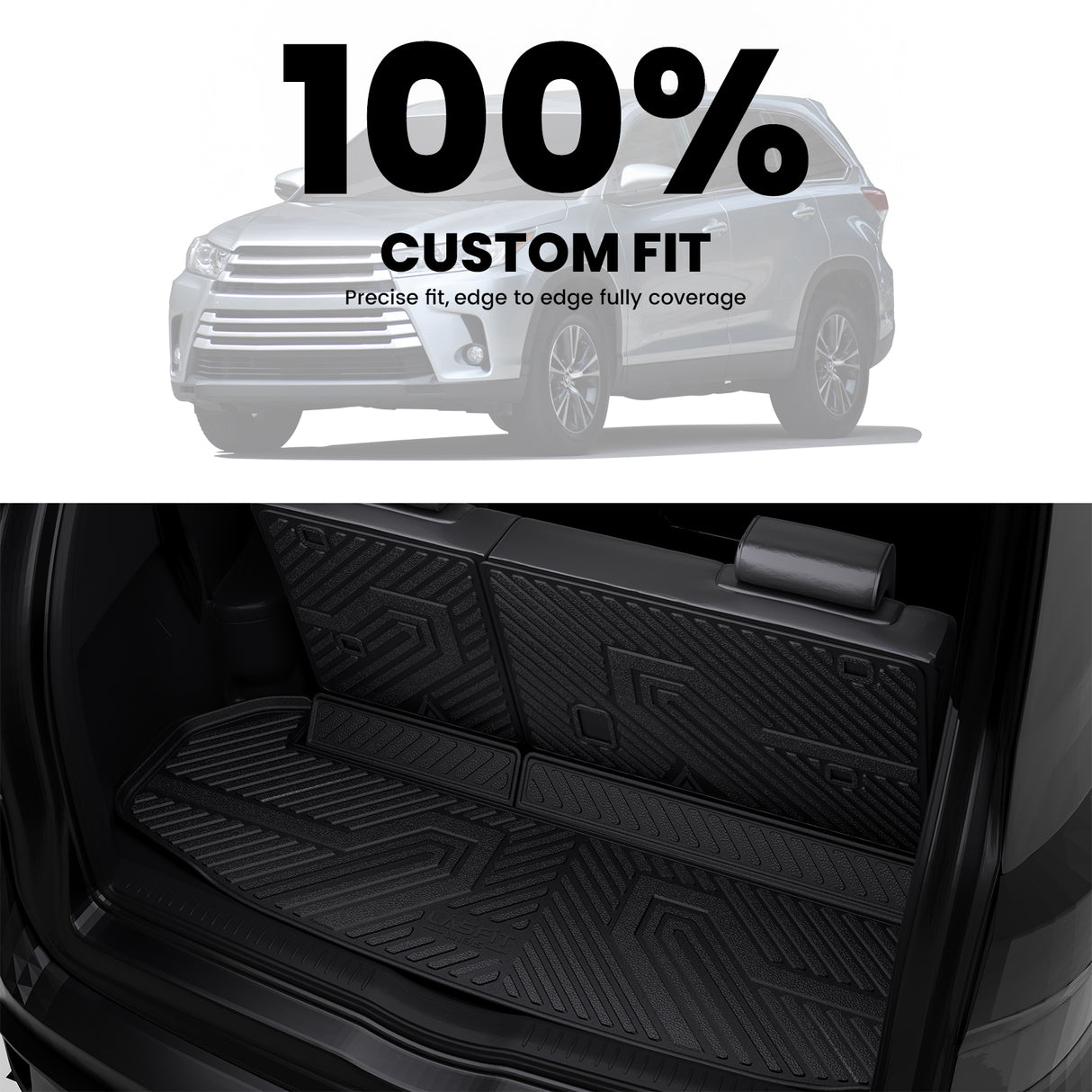 toyota highlander gas custom-fit seatback & cargo mats