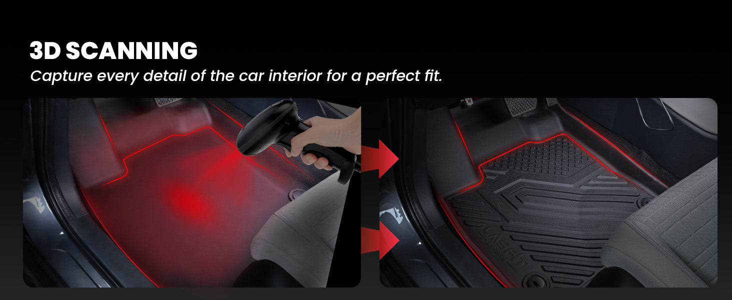 3D Scanning Process on 2023-2026 Honda Accord Floor Mats