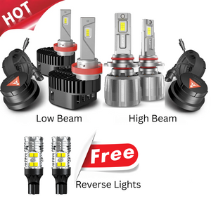 Fit for 2019-2025 Chevrolet Silverado 1500 WT/Custom/Custom Trail Boss Custom-Fit H11 LED Bulbs with Dust Cover | Pro-DC Series