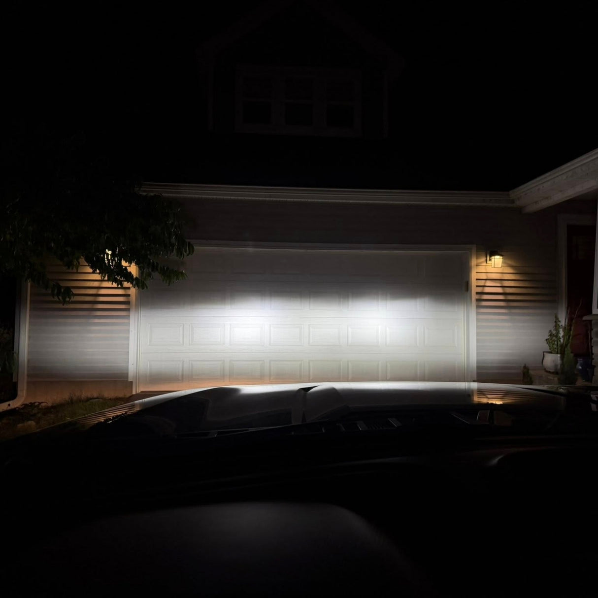 perfect beam pattern of custom-made H11 led low beam bulbs