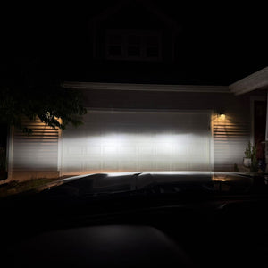 perfect beam pattern of custom-made H11 led low beam bulbs