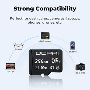 Dash Cams Microsd Card 256GB Strong Compatibility