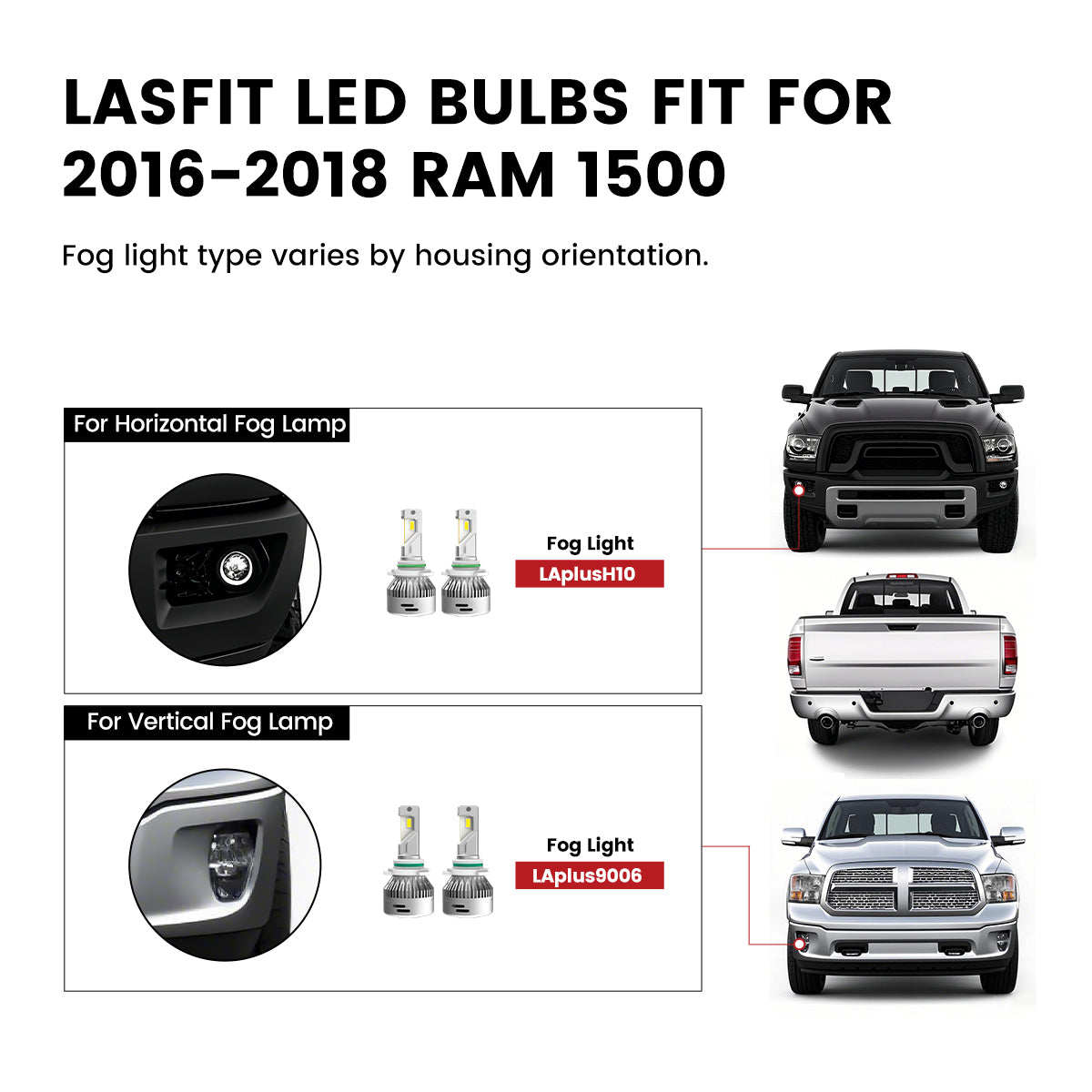 Different fog lights for 2016-2018 Ram 1500