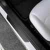 Tesla Model 3 2017-2023 Door Sill Protector Matte TPE Front and Rear Door Entry Guard Decoration Scuff Plate Accessories