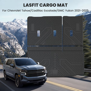 Fit for 2021-2025 Chevrolet Tahoe Floor Mats, Fit 7 Seats (2nd Row Bucket Seats) Only, Not Fit 8 / 9 seats