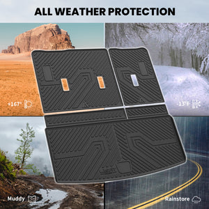 Fit for 2021-2025 Chevrolet Tahoe Floor Mats, Fit 7 Seats (2nd Row Bucket Seats) Only, Not Fit 8 / 9 seats
