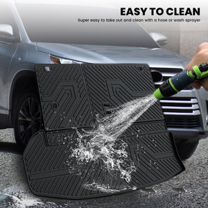 toyota highlander gas easy to clean seatback & cargo mats
