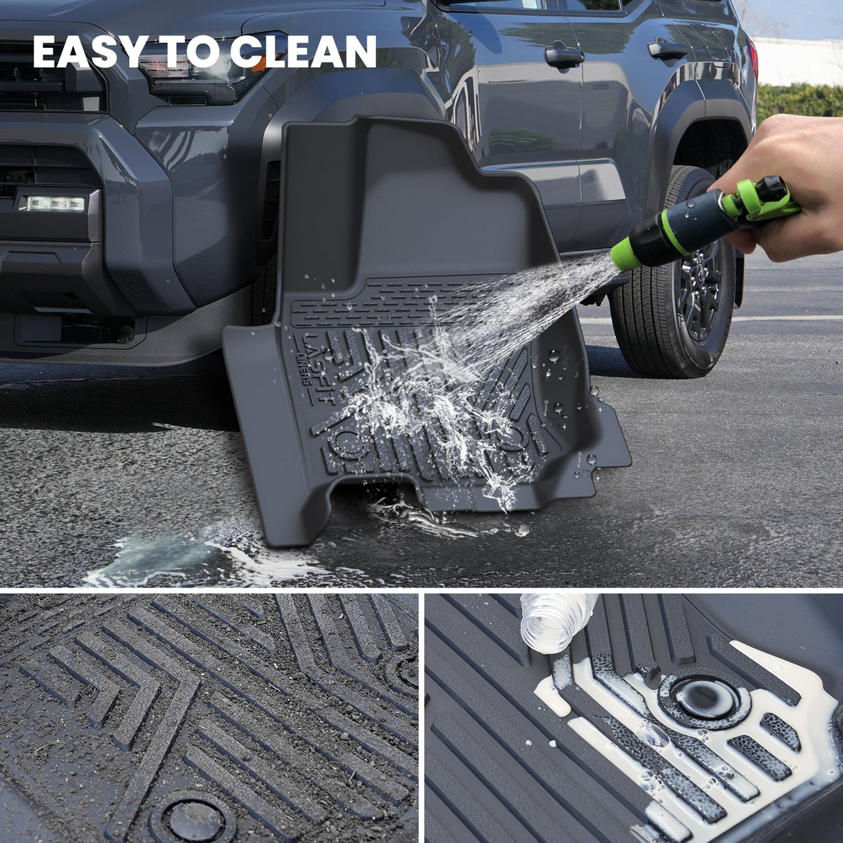 Easy to Clean 2025 Toyota 4Runner Floor Mats & Seatback & Cargo Mats
