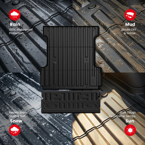 Fit for 2024-2027 Ford F-150 & 22-26 Lightning Truck Bed Mat or Tailgate Mat, Not Fit Drop-in liners