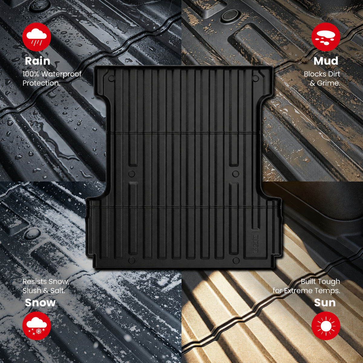 Fit for 2024-2027 Ford F-150 & 22-26 Lightning Truck Bed Mat or Tailgate Mat, Not Fit Drop-in liners