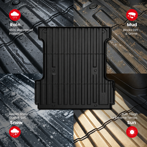 Fit for 2024-2027 Ford F-150 & 22-26 Lightning Truck Bed Mat or Tailgate Mat, Not Fit Drop-in liners