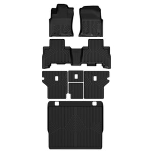 Fit for 2013-2024 Toyota 4Runner All Weather Floor Mats, Not Fit Equipped Sliding Cargo Tray Option