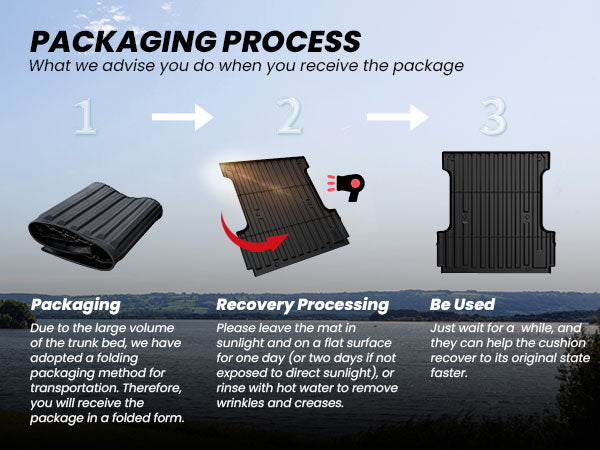 2024-2025 Ford F-150 Truck Bed mats Packaging