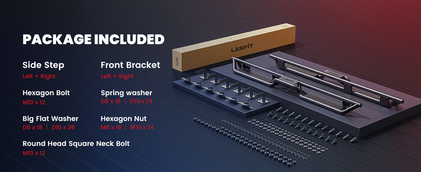 Running Boards for 2017-2026 Ford F-250 F-350 Package