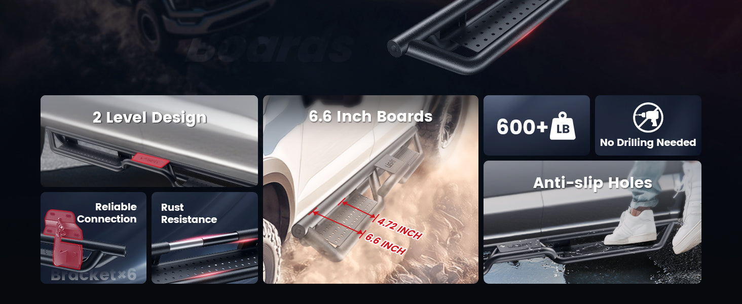 Running Boards for 2017-2026 Ford F-250 F-350